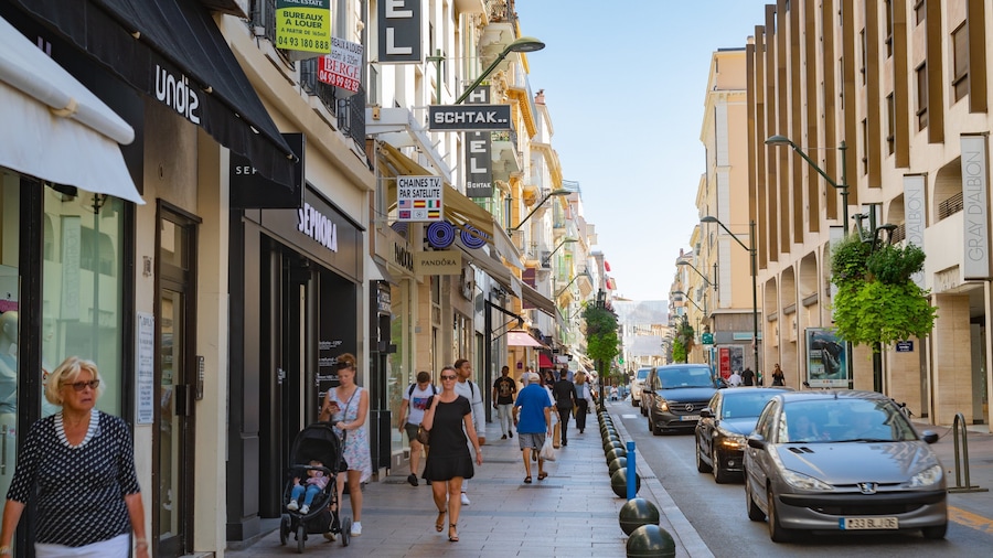 Rue d\'Antibes which includes a city