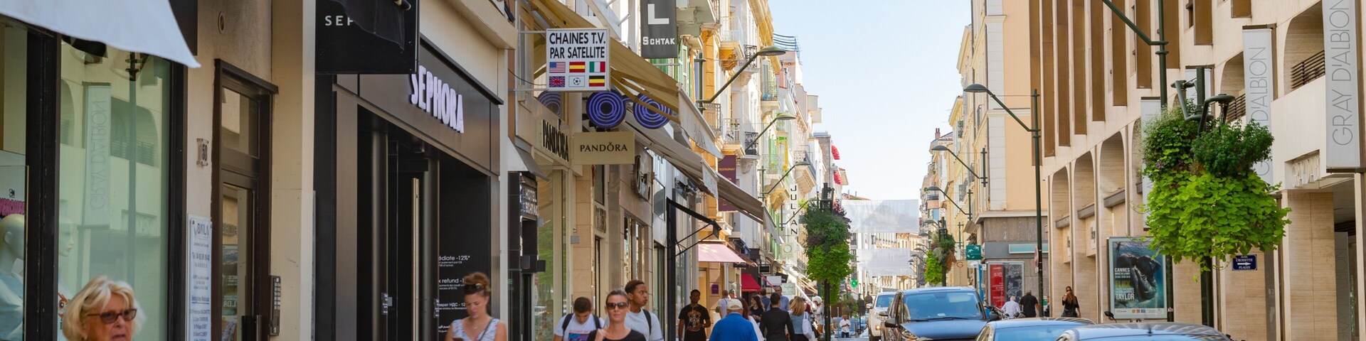 Rue d\'Antibes which includes a city