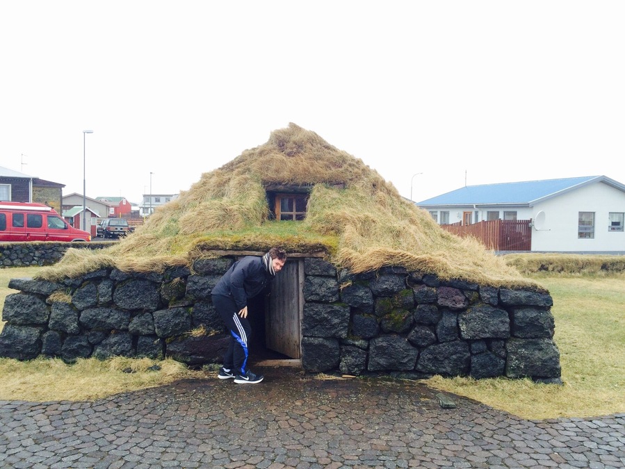 Traditional fisherman's turf house. You can actually go inside and have a peek. Found by accident on our road trip of the ring road. Approx 10mins drive south of Selfoss