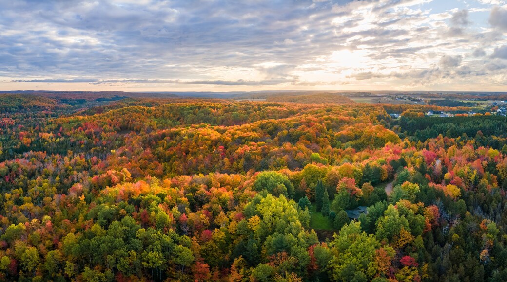 Autumn Sunrise over the Otsego Golf Club Resort area in Gaylord, Michigan