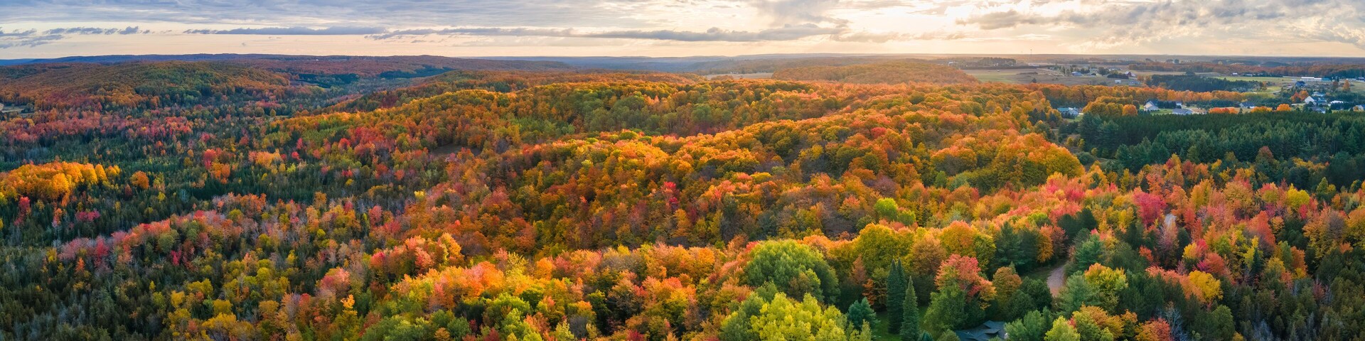 Autumn Sunrise over the Otsego Golf Club Resort area in Gaylord, Michigan
