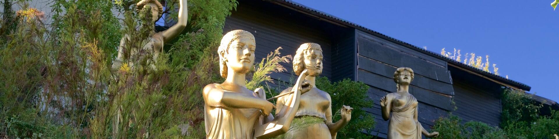 Spier Weingut mit einem Outdoor-Kunst