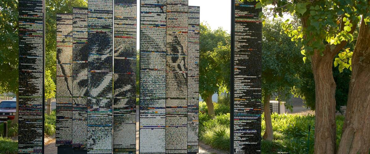 Spier vingård som viser skilt