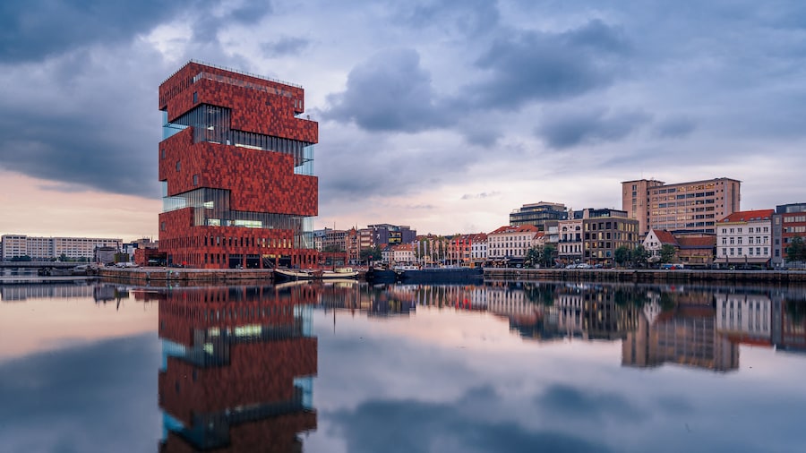 Fin de journée sur le Mas à Anvers