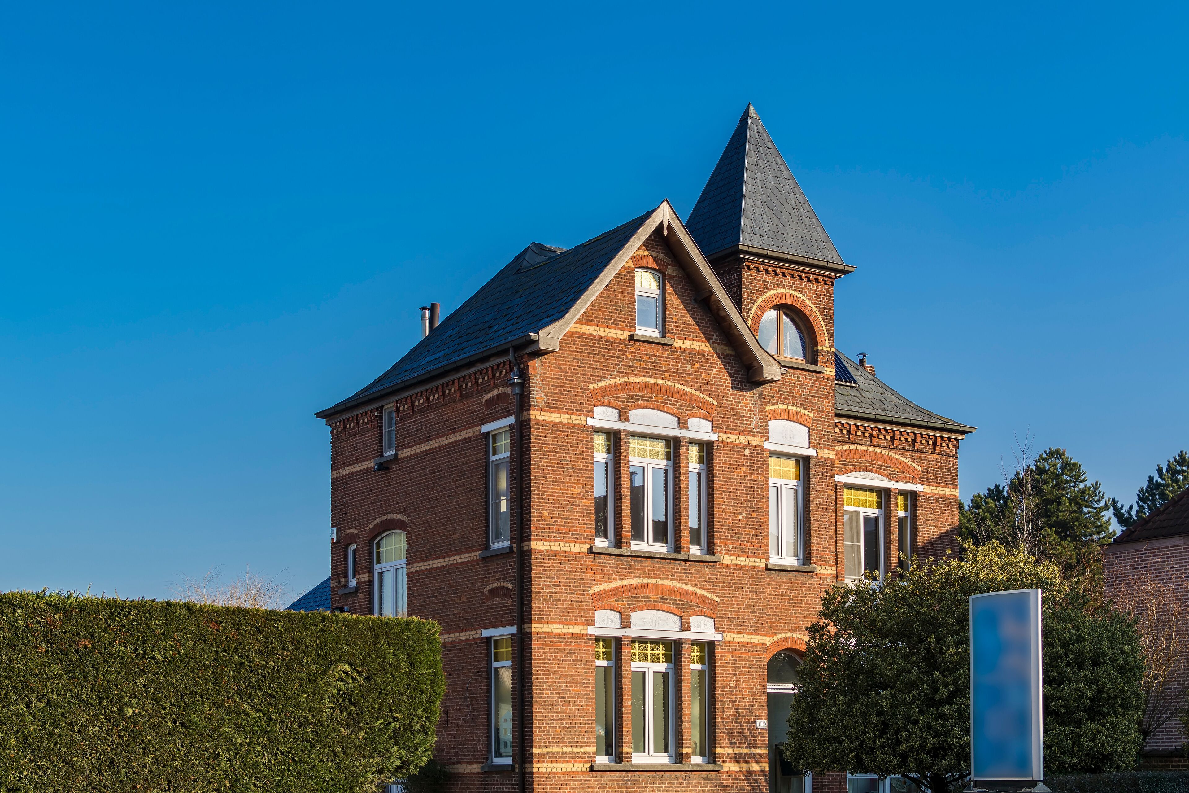 Old traditional style building in GAVERE, BELGIUM 