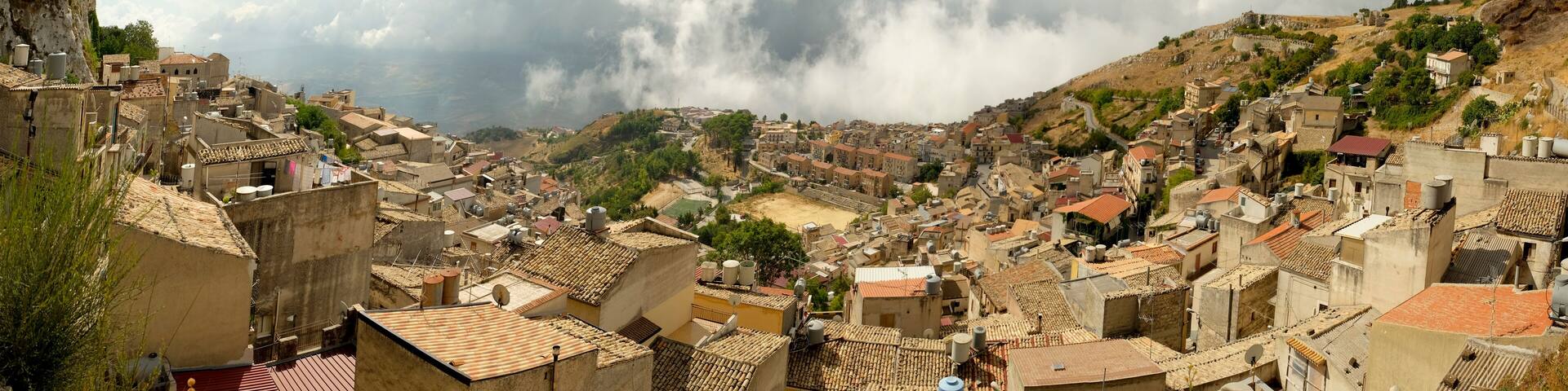 Ancient town of Caltabellotta in Sicily