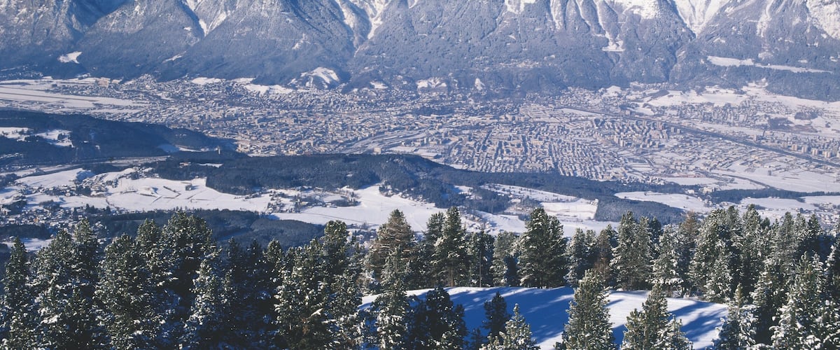 Nordkette Cable Car featuring mountains, landscape views and snow