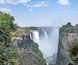 Victoria Falls, waterfall on the Zambezi River between Zambia and Zimbabwe. Africa