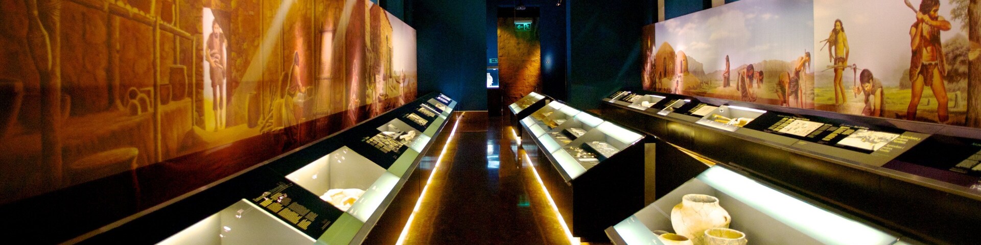 Archaeological Museum of Alicante featuring interior views