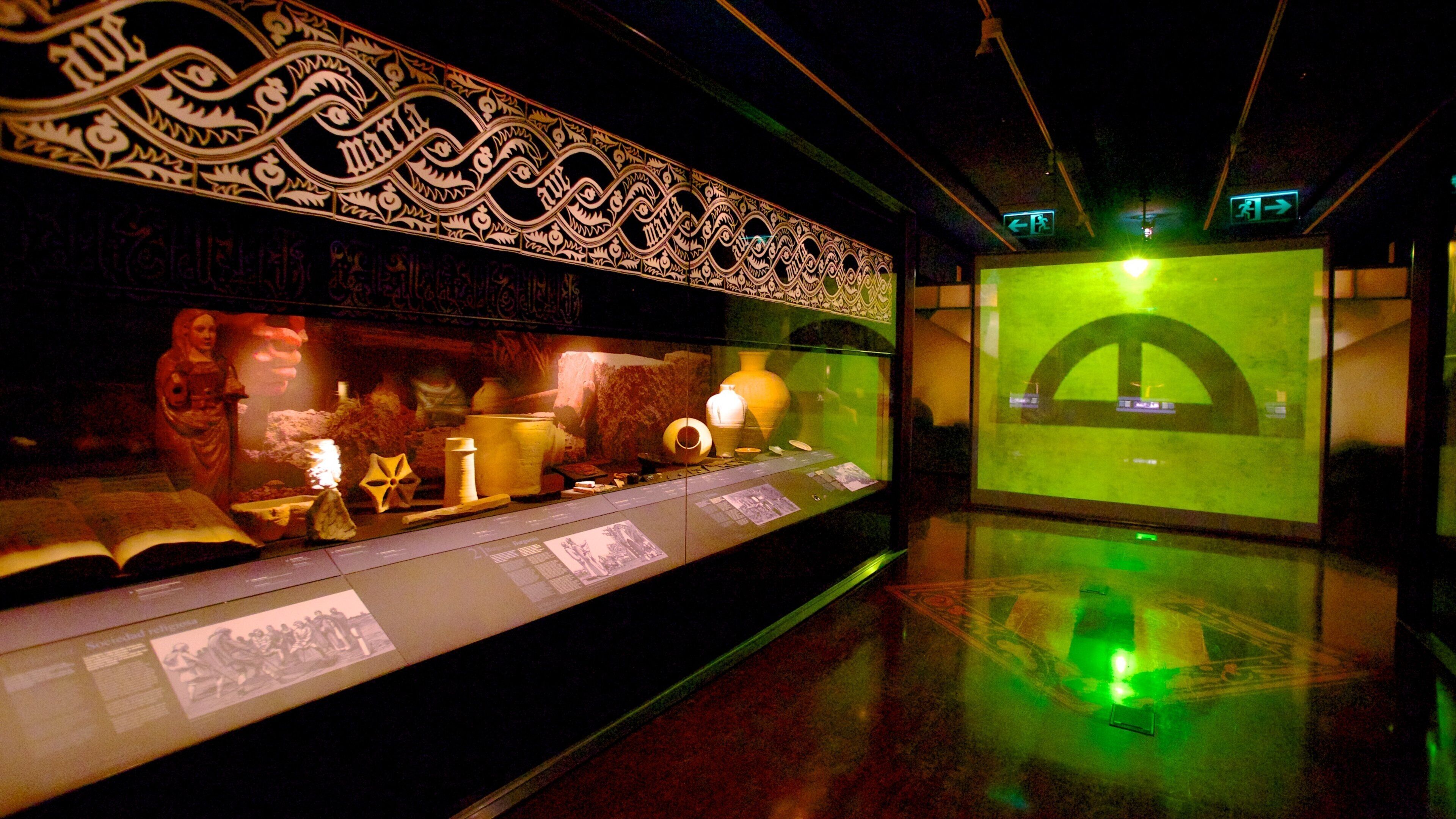 Archaeological Museum of Alicante featuring interior views