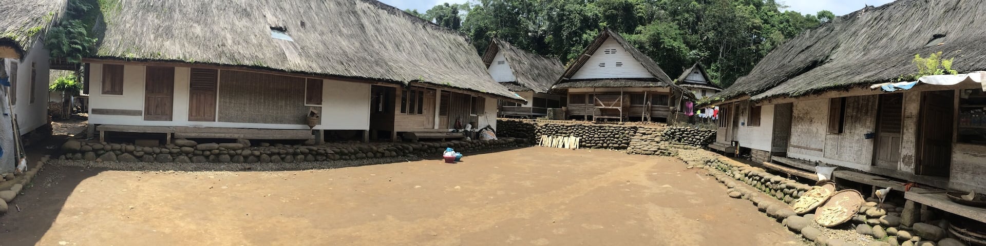 The traditional house of the dragon village in Tasikmalaya, West Java, Indonesia