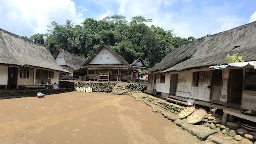 The traditional house of the dragon village in Tasikmalaya, West Java, Indonesia