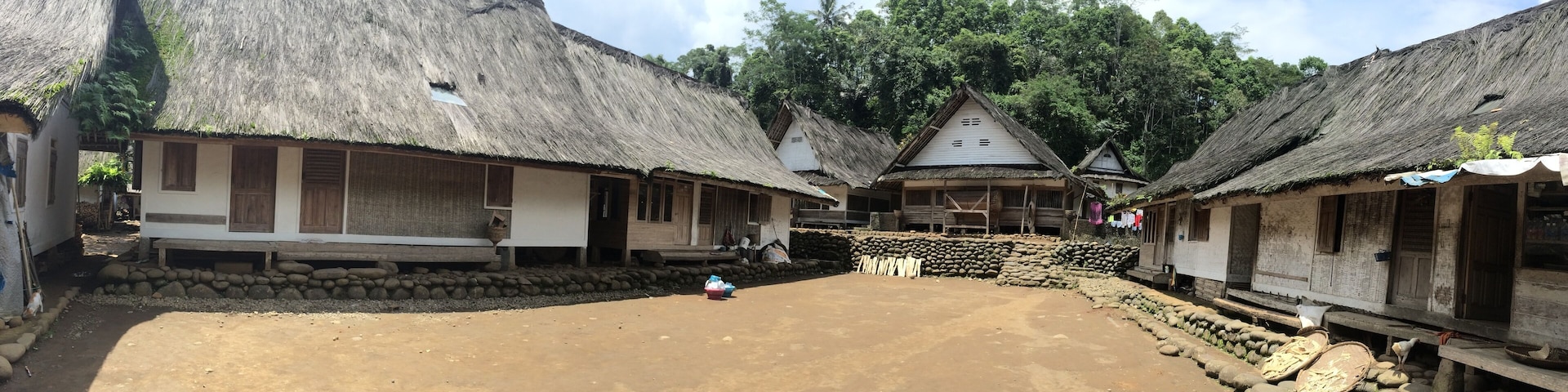 The traditional house of the dragon village in Tasikmalaya, West Java, Indonesia