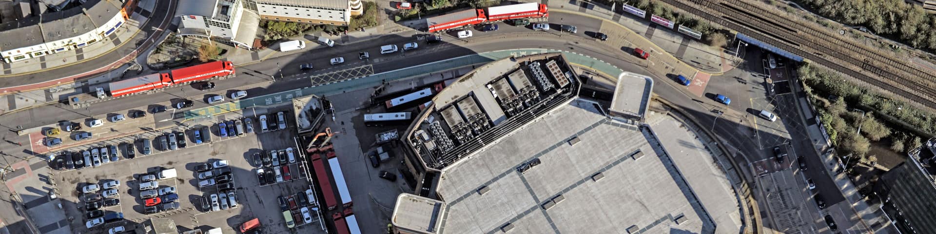 D6WYKM Aerial photograph of the Cardiff Motorpoint Arena