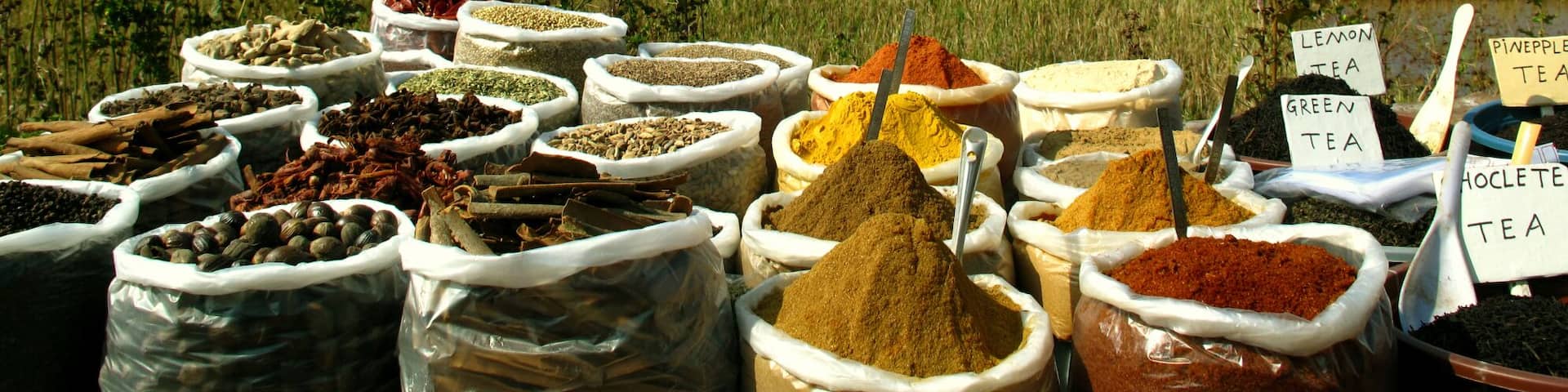 Spices for sale at Anjuna Market