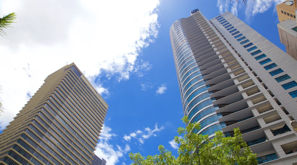 Ortigas Center som viser en by og en skyskraber