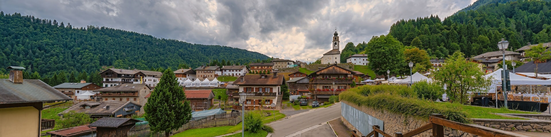 village in the mountains, Sauris, Friuli-Venezia Giulia, Italy, Europe, 12 July 2025