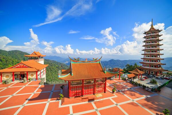 Chin Swee Caves Temple, located at Genting Highlands near Kuala Lumpur, Malasia
