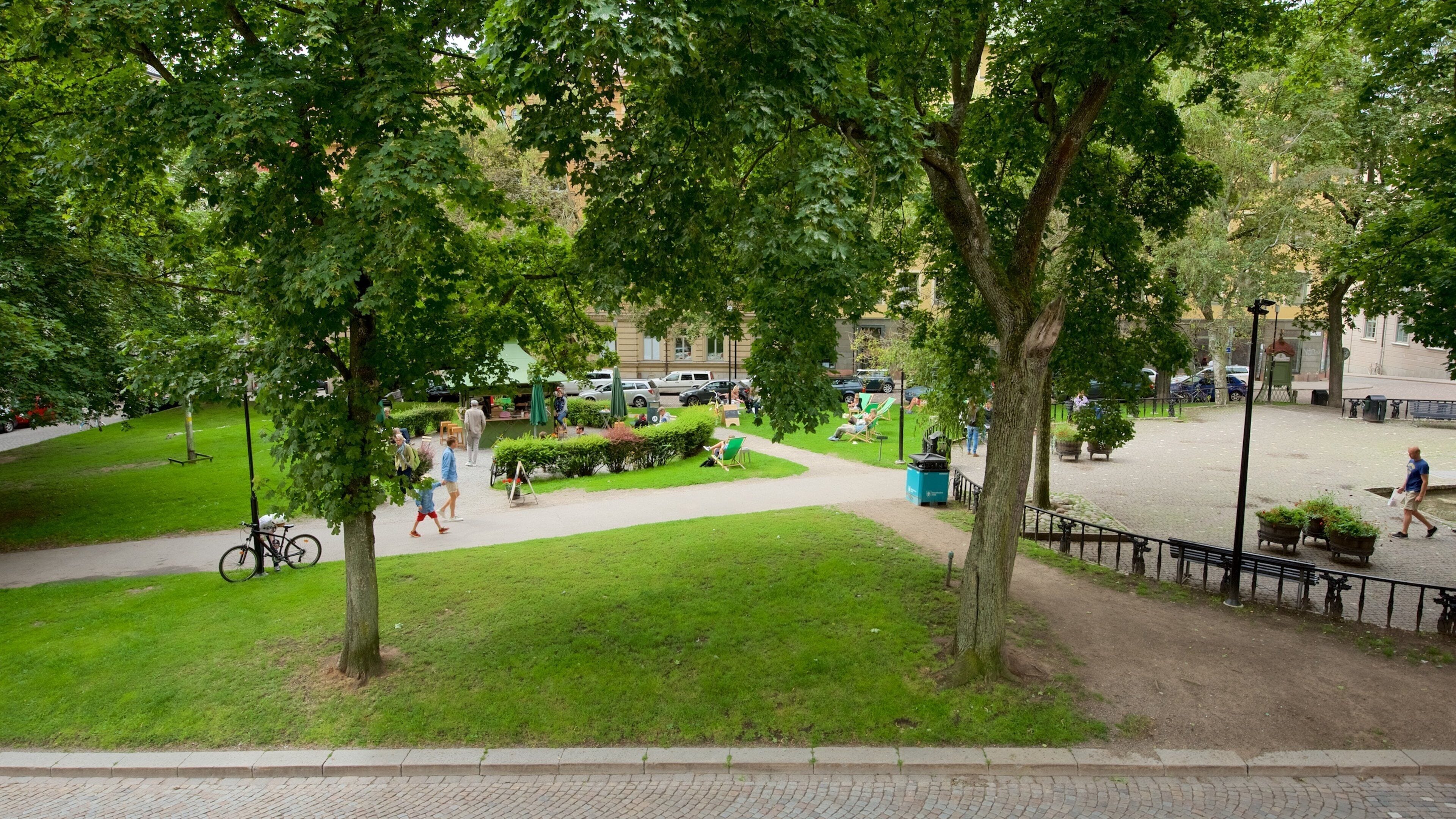 Mosebacke Square showing a park