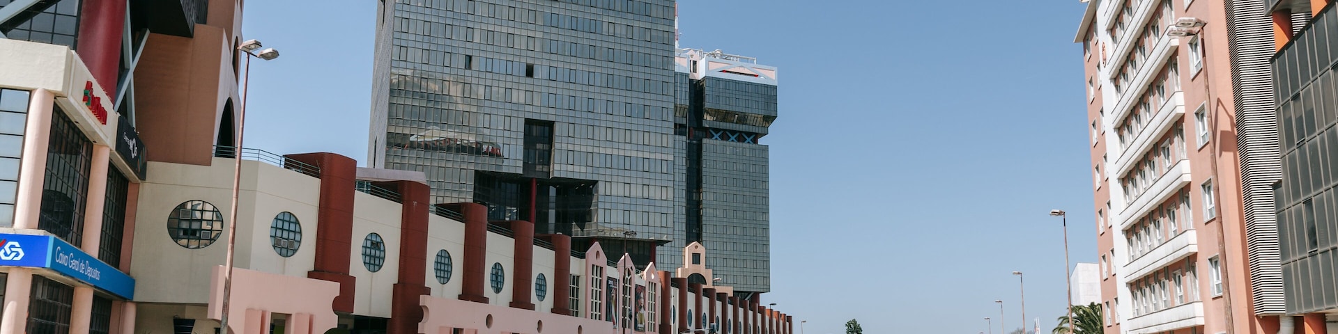 Amoreiras Shopping Center which includes a city and modern architecture