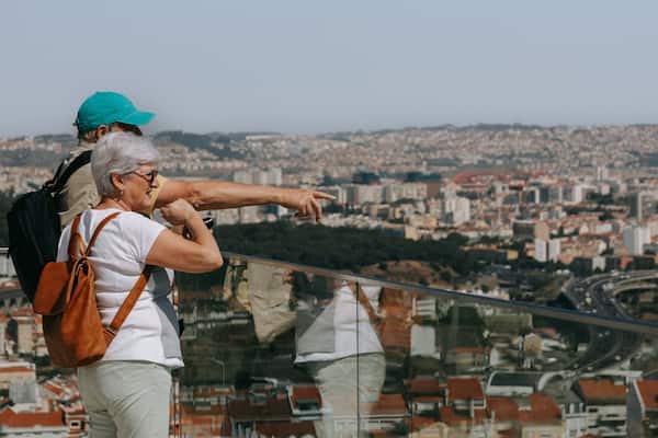 Amoreiras Shopping Center featuring views as well as a couple
