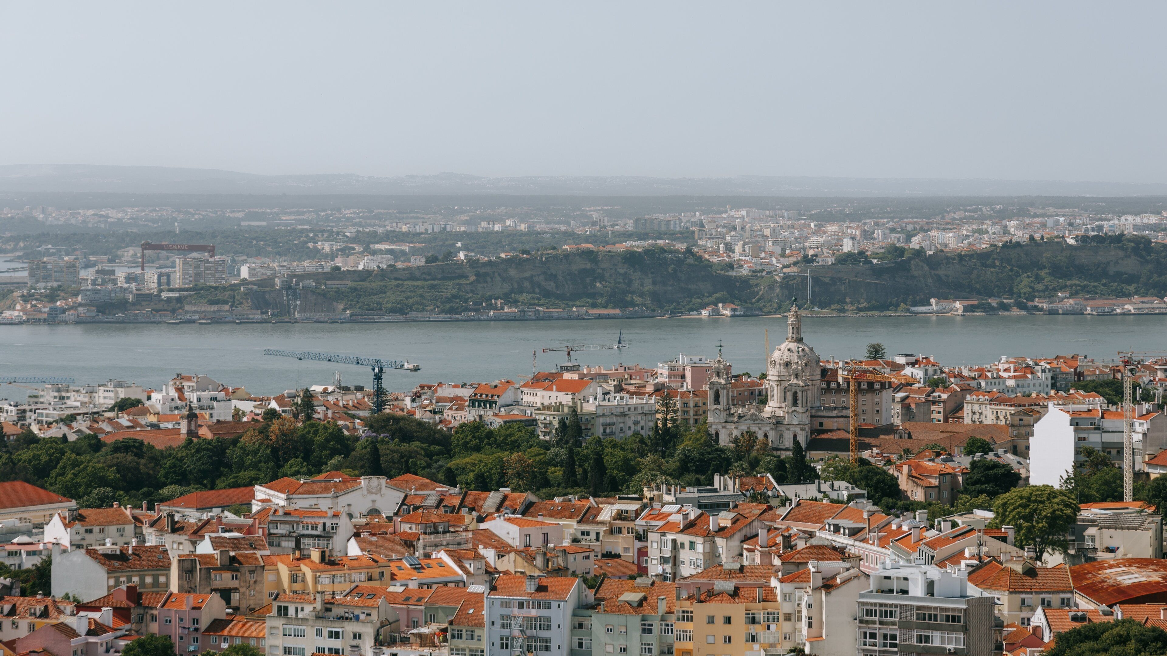 Amoreiras Shopping Center which includes landscape views, a river or creek and a city
