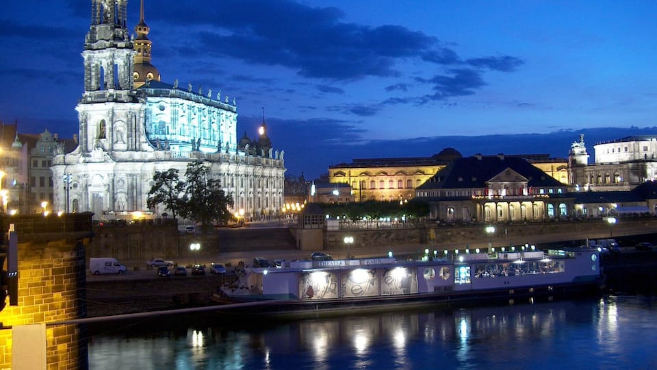 Dresden Altstadt bei Nacht