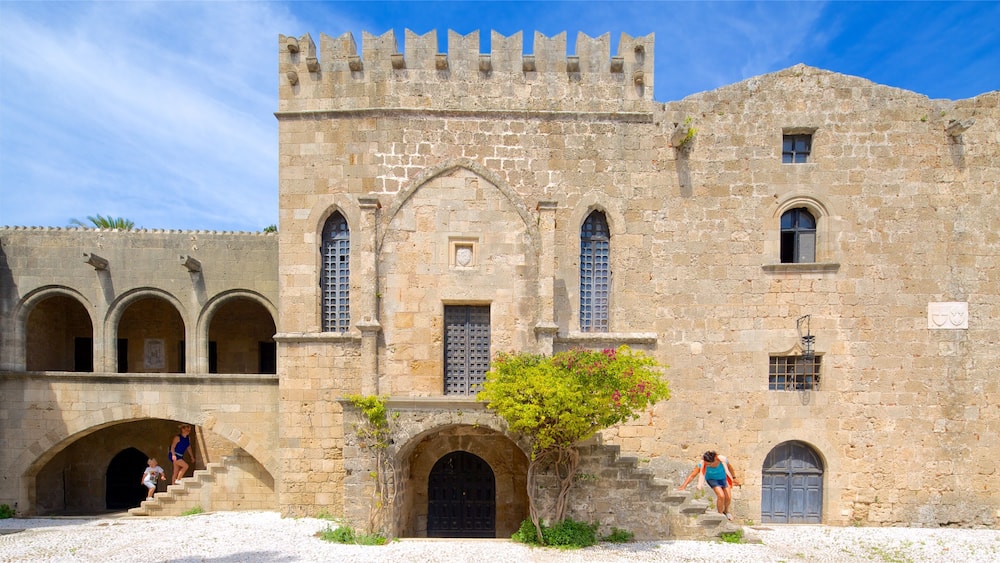 Rhodes which includes heritage architecture and chateau or palace