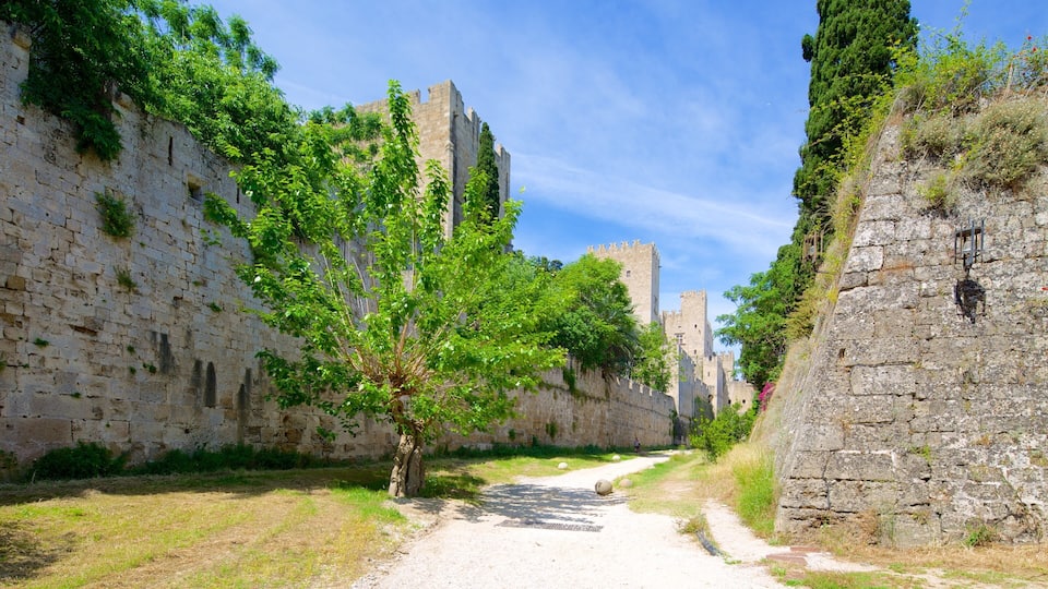 Rhodes Old Town which includes a castle