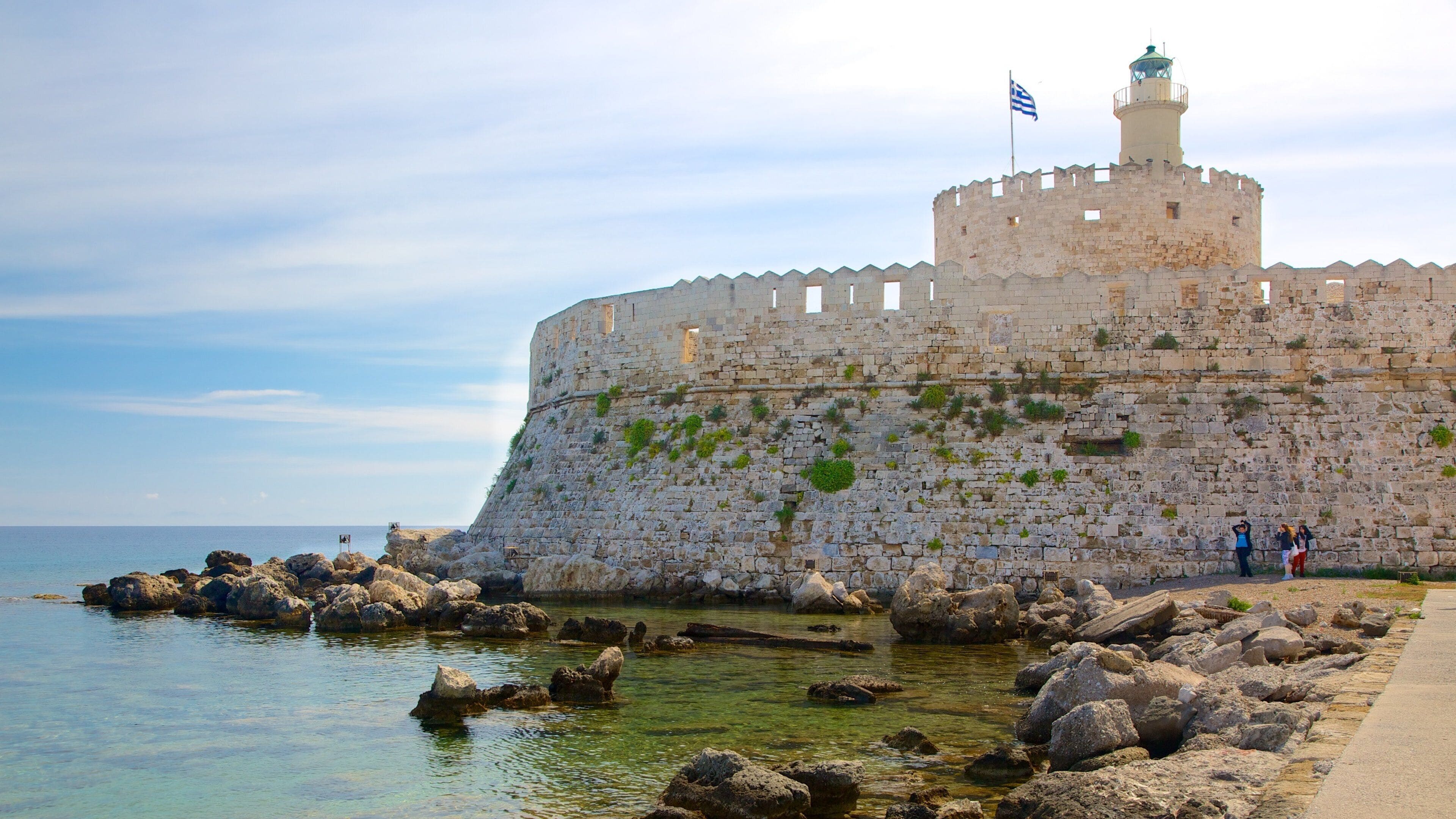 ロードス どの含み 遺跡, 荒々しい海岸線 と シャトーあるいは宮殿