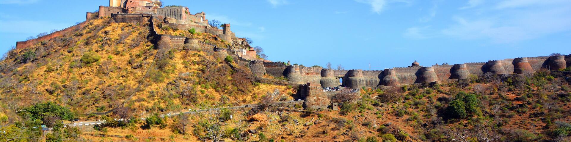 Kumbhal fort or the Great Wall of India, is a Mewar fortress on the westerly range of Aravalli Hills, 48 km from Rajsamand city India