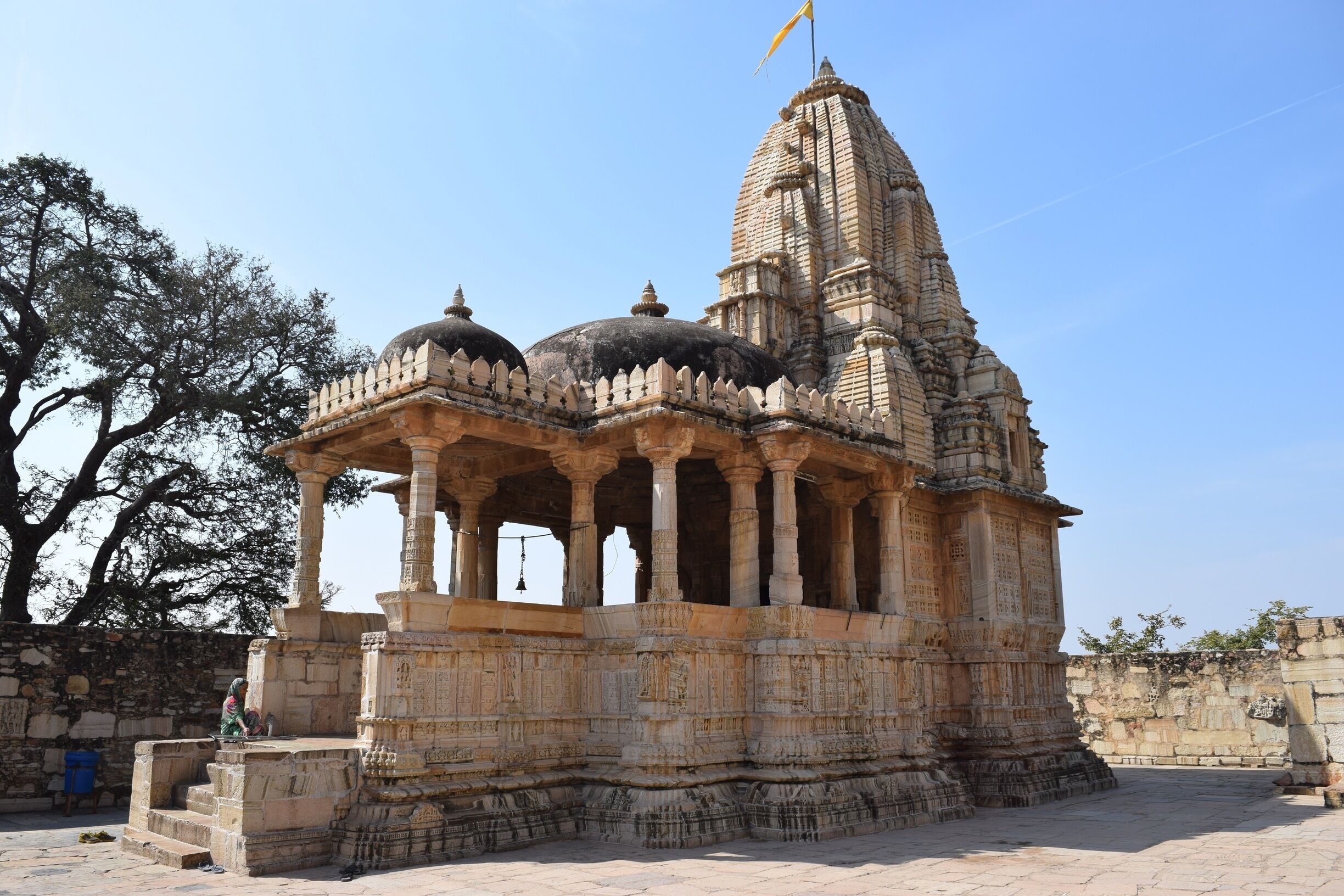 Temple dedicated to Meera Bai, the 16th century poet who considered Lord Krishna her husband. 