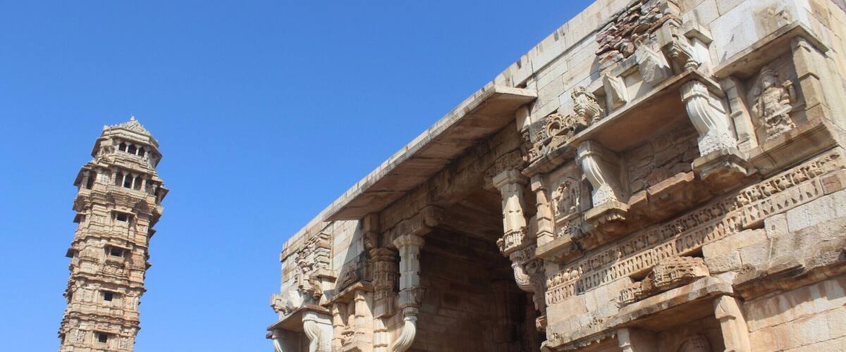 Vijay Stambh (Tower of Victory) - Chittorgarh Fort, Rajasthan, India
Height: 37 m
Floors: 9
Completed: 1448
It was constructed by Mewar king Rana Kumbha in 1448 to commemorate his victory over the combined armies of Malwa and Gujarat led by Mahmud Khilji. The tower is dedicated to Lord Vishnu.