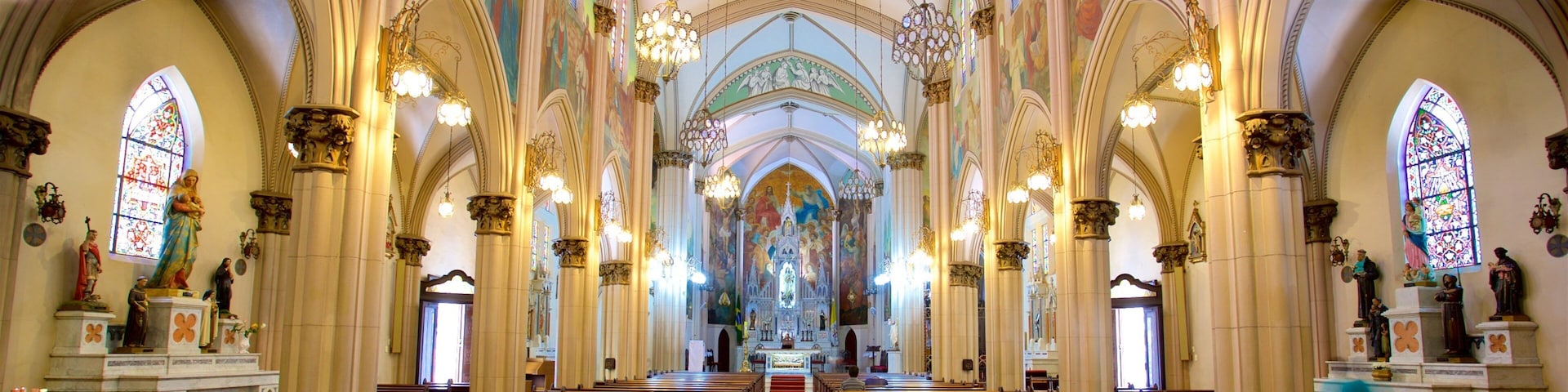 Basílica Nossa Senhora do Carmo caracterizando vistas internas, elementos de patrimônio e uma igreja ou catedral