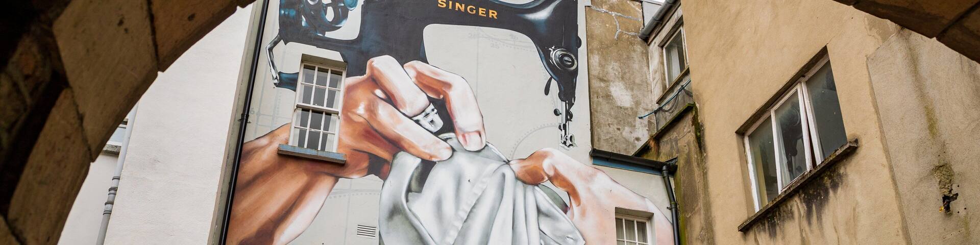 Irish Craft Village featuring outdoor art