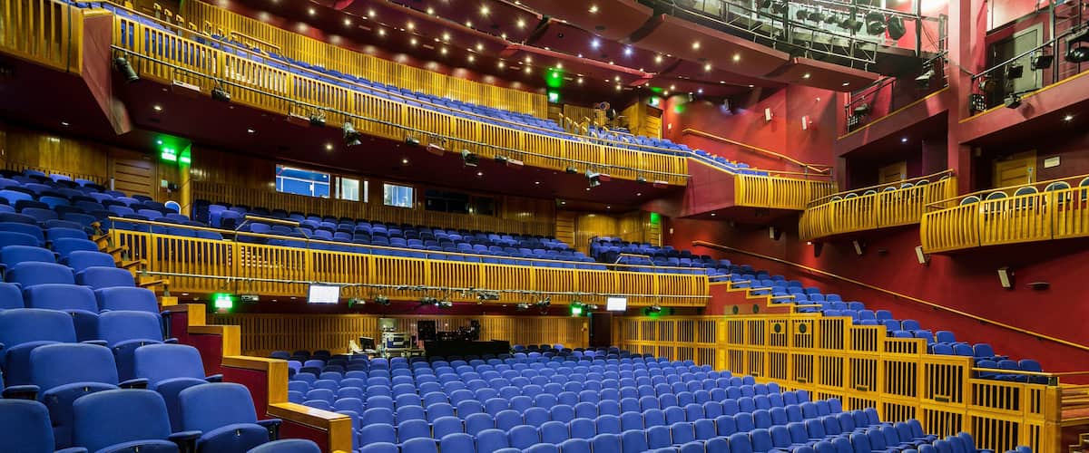 Millennium Forum showing theater scenes and interior views