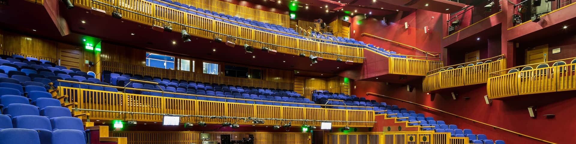 Millennium Forum showing theater scenes and interior views