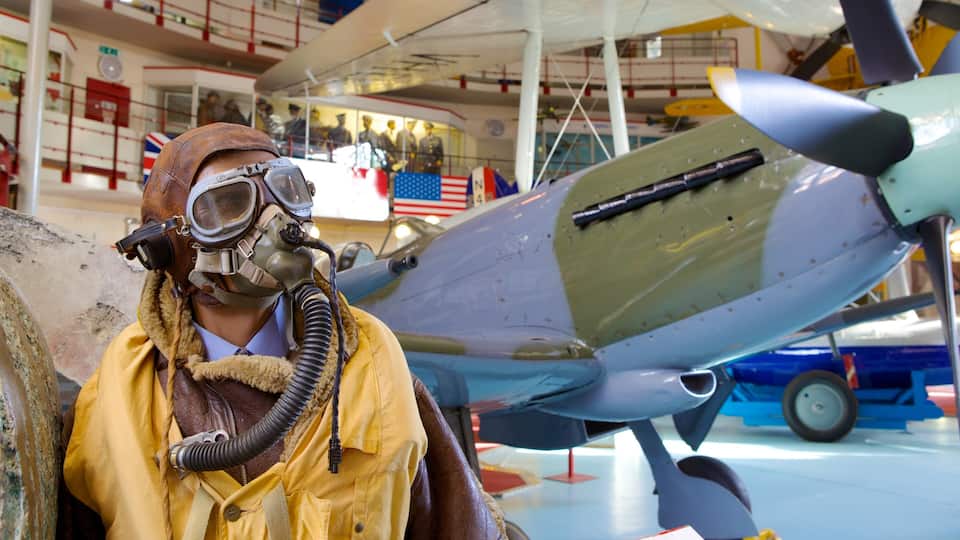 Solent Sky Museum featuring interior views and aircraft