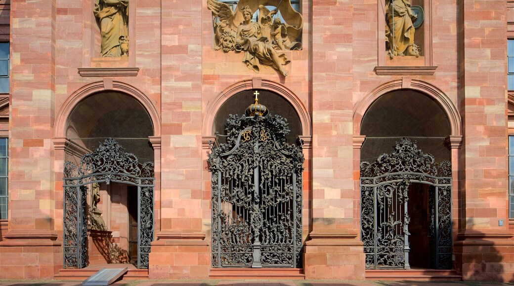 Mannheim Jesuit Church which includes heritage elements