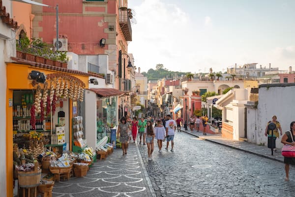 Via Vittoria Colonna featuring street scenes as well as a small group of people