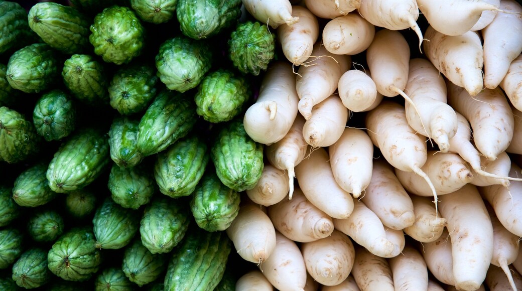 탈리파파 시장 을 특징 시장 과 음식