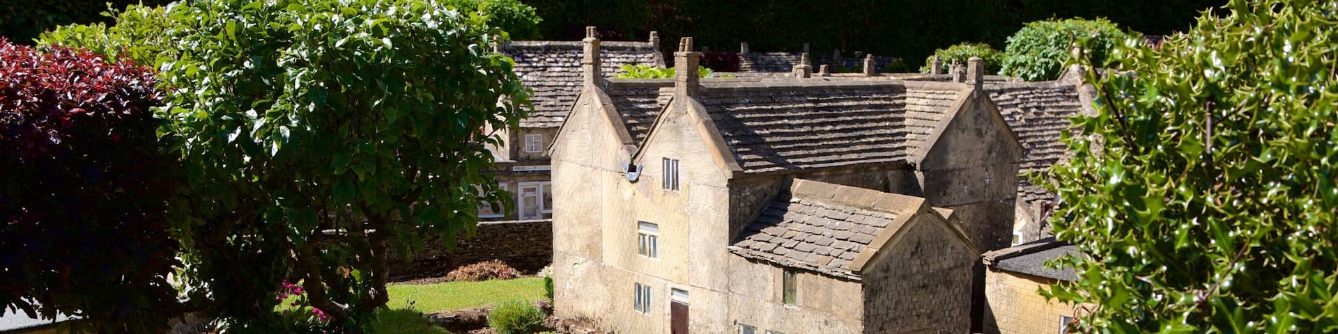 The Model Village showing a house and a small town or village