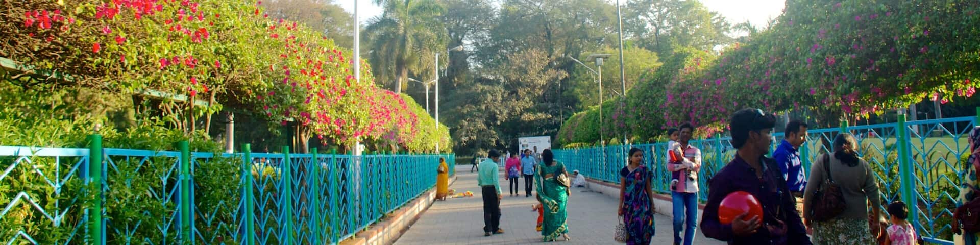 Saras Baug as well as a small group of people