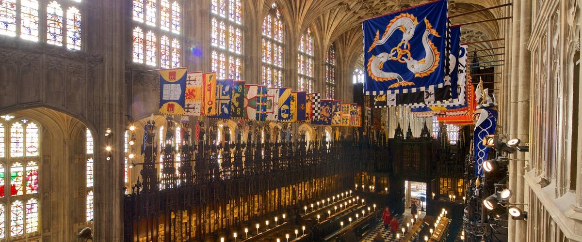 St. Georges Chapel featuring heritage elements, interior views and a church or cathedral
