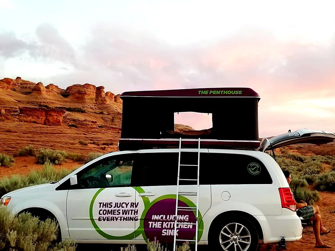 Rented a camper van and camped in the desert. Off the beaten path... it was quite an #adventure