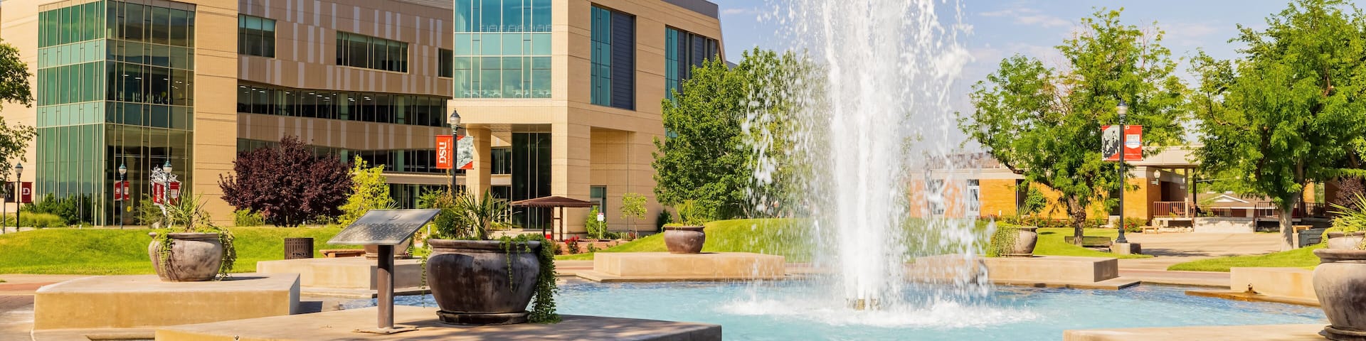 Modern building in the Dixie State University