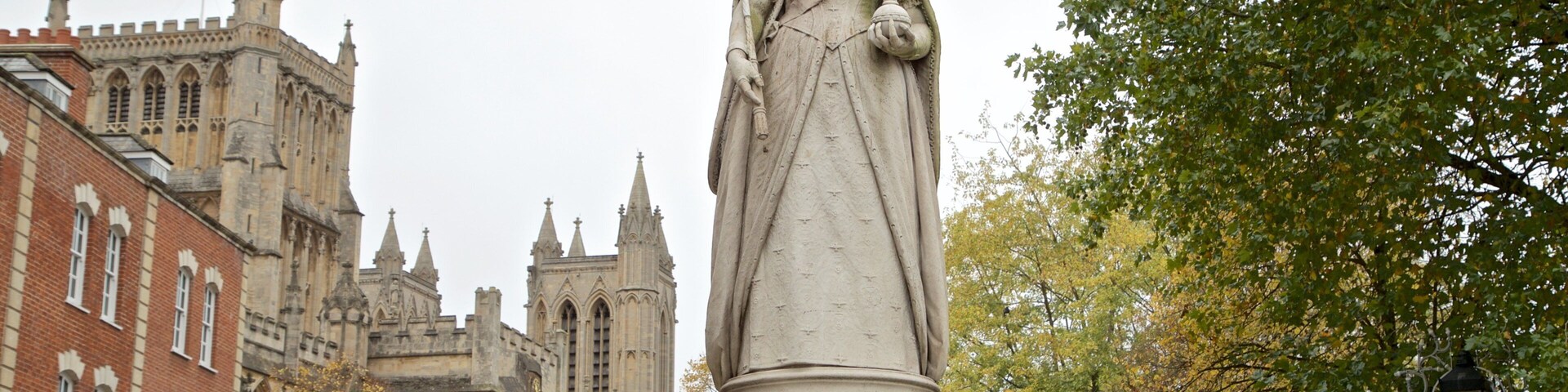 Queen Victoria\'s Statue featuring a statue or sculpture and heritage elements
