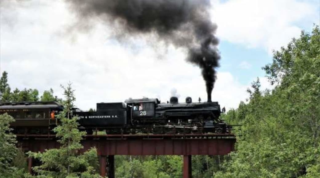 Riding the rails back in time crossing the Sucker River.
#Adventure
