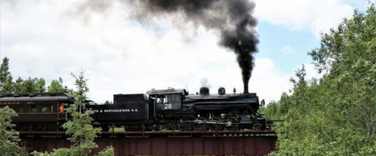 Riding the rails back in time crossing the Sucker River.
#Adventure