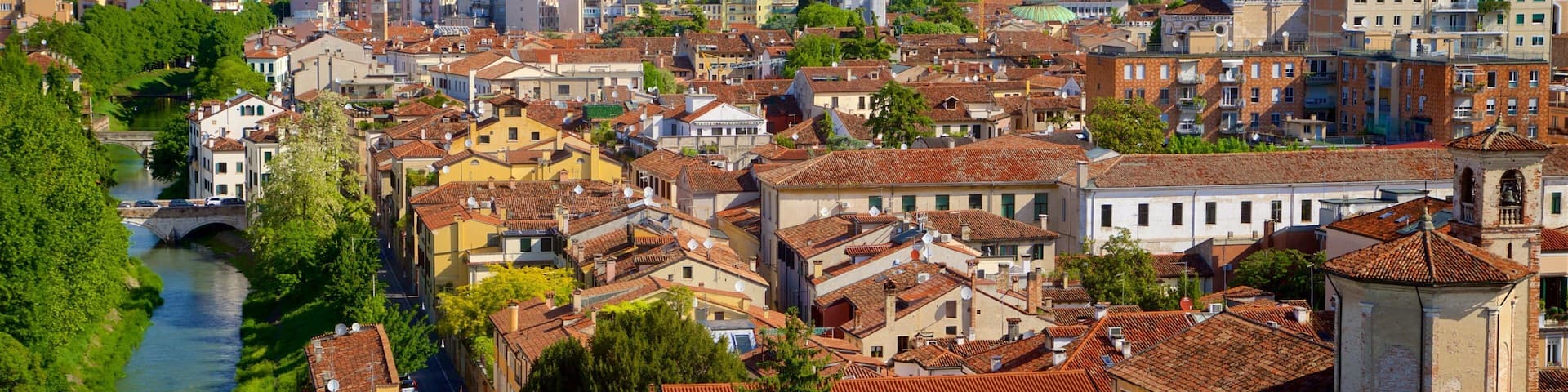 La Specola Observatory which includes a river or creek, a city and landscape views